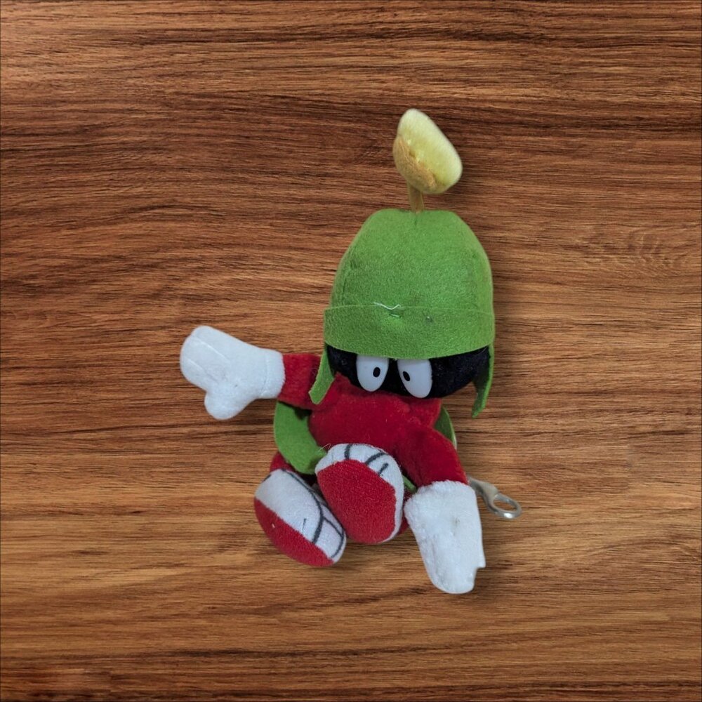 Marvin The Martian Plush Keychain 5" Play By Play Red Green White